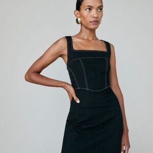 Reformation Black Mini Dress